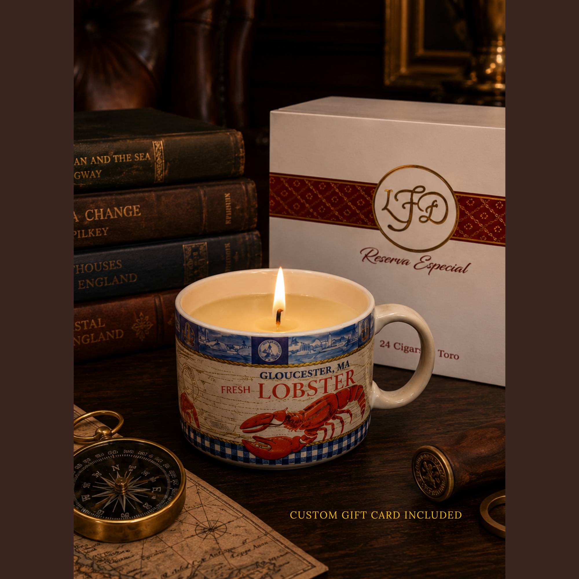 Coastal Return  | Luxury Gift Presentation in Cedar Cigar Box | Keepsake Card & Optional Video