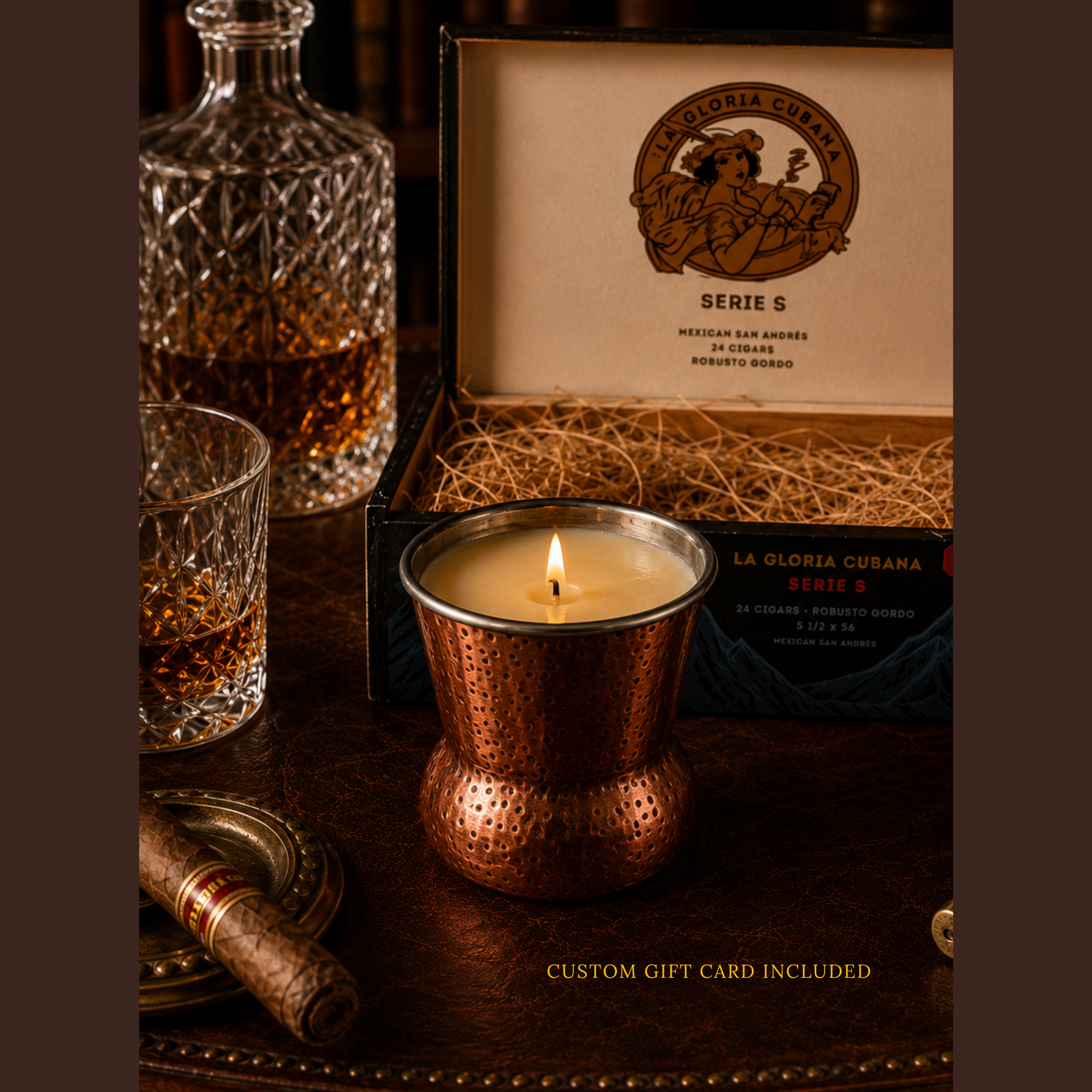 Copper Reserve | Luxury Gift Presentation in Cedar Cigar Box | Keepsake Card & Optional Video