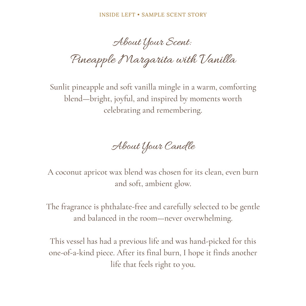 Pineapple Sunshine | Luxury Gift Presentation in Cedar Cigar Box | Keepsake Card & Optional Video