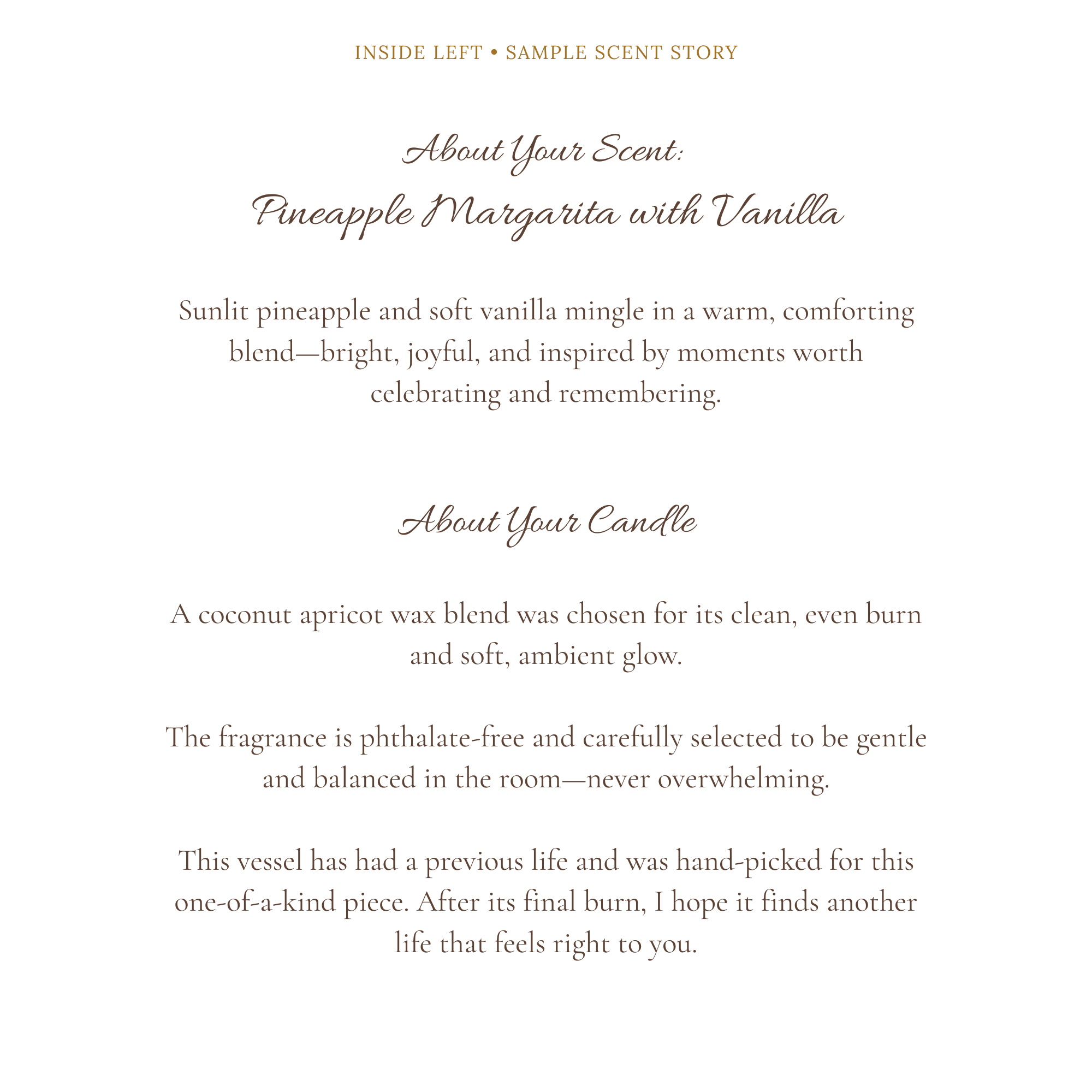Pineapple Sunshine | Luxury Gift Presentation in Cedar Cigar Box | Keepsake Card & Optional Video