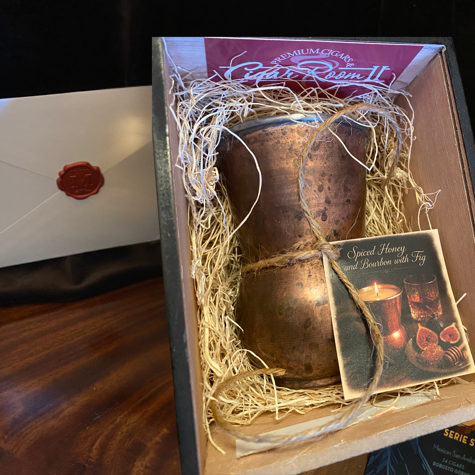 Copper Reserve | Luxury Gift Presentation in Cedar Cigar Box | Keepsake Card & Optional Video