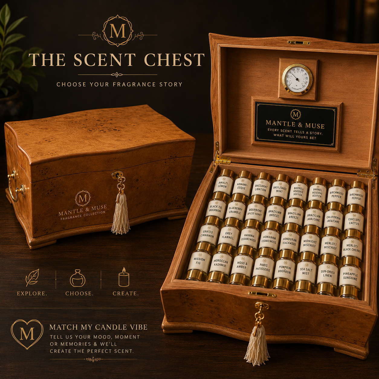 Pineapple Sunshine | Luxury Gift Presentation in Cedar Cigar Box | Keepsake Card & Optional Video